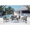 Manhattan Comfort Riviera Rope Wicker 4-Piece 5 Seater Patio Conversation Set with Cushions in Grey OD-CV015-GY - alternate 7